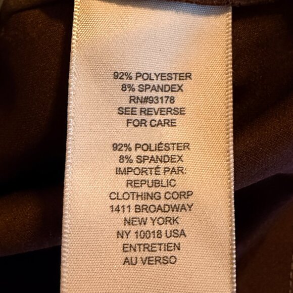 Philosophy Woman Brown Faux Leather Shacket 2X - Picture 8 of 10